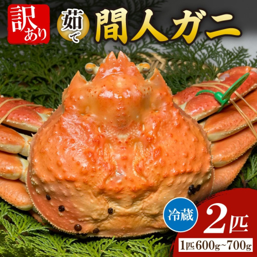 間人漁港仲買人の丸友鮮魚三代目・自慢の間人ガニ訳アリ≪茹で≫[1匹 600～700g×2匹] 2348824 - 京都府京丹後市