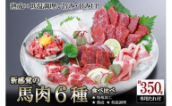 【令和8年6月出荷分】厳選 馬肉 盛り合わせ 6種 350g 赤身 フタエゴ ハツ サガリ ユッケ コウネ 特許製法 氷温熟成 低温調理 レア 小分け 焼くだけ簡単 専用醤油 タレ付 真空パック 熊本 小国町