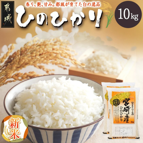 【お米】都城産ひのひかり10kg(5kg×2袋)〔A7-004-10kg-v1〕 2351451 - 宮崎県都城市