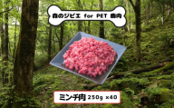 C 森のジビエ for PET 鹿肉 ミンチ肉 10kg A