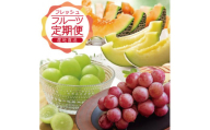 【3回定期便】農家直送 フレッシュフルーツ定期便2026 (庄内メロン、青ぶどう、赤ぶどう) SE0465