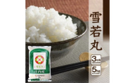 ≪3ヶ月定期便≫ 雪若丸 5kg×3ヶ月 計15kg 山形県庄内産 ご希望期間の毎月下旬頃にお届け 東北 酒田市 庄内地方 庄内平野 お米 精米 白米 ブランド米 庄内米 ごはん ご飯 農協 JA 産地直送 SF0299