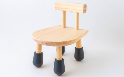 E728-02 Design Labo i 木製マッチな椅子 (黒)