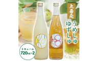 酒田の酒屋厳選　上喜元 ゆずしゅ・うめしゅセット　計2本(各720ml×1本) SA2429