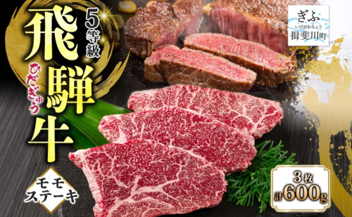 飛騨牛 モモ ステーキ 200g×3P 計600g 国産牛 牛 牛肉 ビーフ 日本産 ブランド牛 和牛 お肉 モモ ステーキ 霜降り 霜降り肉 旨味 甘み ジューシー 柔らか 丼 グリル 本格的 おもてなし お取り寄せ ご当地 送料無料 岐阜県 揖斐川町 2358448 - 岐阜県揖斐川町