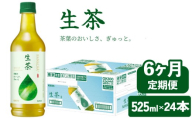生茶 525ml 6ヶ月 定期便 ペットボトル × 24本 お茶 茶 緑茶 キリン 麒麟 KIRIN 飲料 飲み物 ペット 525 なまちゃ キリンビバレッジ 日本茶 茶葉 新茶 のような あまみ 1ケース ケース 6回 6 滋賀 彦根