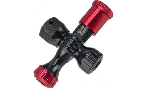 R250 プリセット型CO2インフレーター  ブラック/レッド 空気圧計付 仏式 2359043 - 大阪府堺市