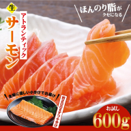 アトランティックサーモン お試し 600g[生食可 小分け 200g×3P 柵切り 刺身 魚介 海鮮]