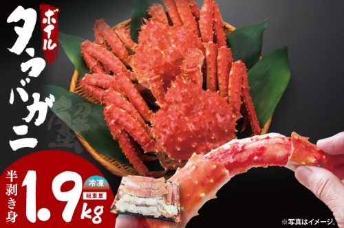 ボイルたらばがに 半剥き身 総重量1.9ｋｇ（内容量1.7ｋｇ） タラバガニ タラバ蟹 たらば かに ボイル むき身 ハーフポーション カット済 かに鍋 蟹鍋 かにしゃぶ 蟹しゃぶ 2359148 - 茨城県大洗町