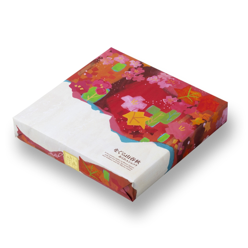 をぐら山春秋 あられ＆ショコラ 化粧箱(中)(10袋)｜小倉山荘 あられチョコ おかきチョコレート スイーツ 京都土産 和菓子 洋菓子 贈り物 ギフトスイーツ [1610] 2359271 - 京都府長岡京市