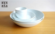 【白山陶器】【2人分の食器】シンプルで実用的なS-lineセット 深皿 プレート ボール 白磁 食器 皿 【波佐見焼】 [TA60]