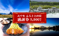おやま ふるさと納税 感謝券 9,000円分（1,000円券×9枚）【 感謝券 チケット 利用券 静岡県 小山町 買い物 食事 宿泊 】2G17