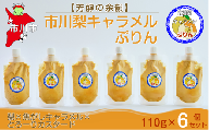 【芳醇の余韻】市川梨キャラメルぷりん6個セット　【12203-0338】