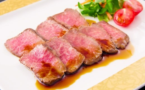 赤身ローストビーフ 約160g（約80g×2個） 【たわら屋】 牛肉 肉 お肉 ソース入り ソース付き  2362346 - 静岡県菊川市