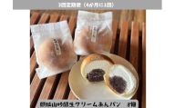 【3回定期便】しょこら亭 麒麟山吟醸生クリームあんパン8個セット （4ヶ月毎×3回） パン 食パン 冷凍 1Z60036