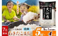 新米 令和7年産《定期便4ヶ月》米【白米】米どころ秋田県大仙市産 あきたこまち 精米5kg（5kg×1袋）
