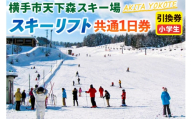 横手市天下森スキー場 スキーリフト共通1日券（小学生）引換券 ゆうパケット
