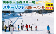 横手市天下森スキー場 スキーリフト共通シーズン券（小学生）引換券 ゆうパケット