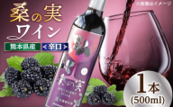 桑の実 ワイン （辛口） 500ml×1本【株式会社 峯樹木園】合志市 熊本県 熟成ワイン ワイン わいん 酒 お酒 洋酒 果実酒 辛口 桑の実 マルベリー お祝い 贈答 贈り物 [AYBM005]