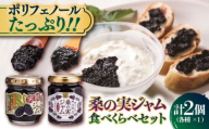 桑の実ジャム 食べくらべセット 2個入（発酵桑の実ジャム×1・桑の実ジャム×1） 【株式会社 峯樹木園】合志市 熊本県 ジャム じゃむ 手造り 果肉 桑の実 朝食 朝ごはん ヨーグルト トースト お菓子 菓子 お菓子作り 食べ比べ 贈り物 プレゼント ギフト [AYBM007]