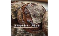 No.348 【国産有機小麦と自然栽培小麦・ライ麦使用】素材を味わうパンセット ／ パン 国産小麦 自然栽培 小麦 ライ麦 天然酵母 ルヴァン種 国産素材 自家製粉 自家製ルヴァン種 パンセット 詰め合わせ 食べ比べ お取り寄せグルメ 大阪府