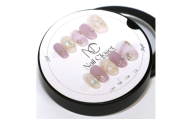 ネイルチップ ミディアム[月紫]Lサイズ Antellijan大宮ネイルサロンのハンドメイド M3-L [11100-2133]