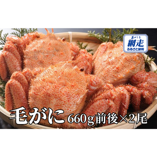 網走産 毛がに1.98kg前後（660g前後×3尾） ABW110 2368991 - 北海道網走市