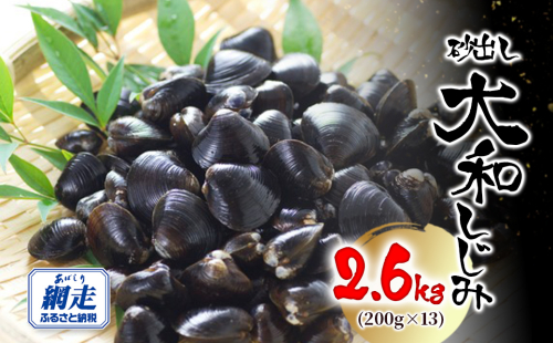 網走湖産 砂出し大和しじみ 2.6kg(200g×13） ABW118 2368999 - 北海道網走市