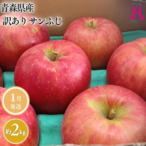 1月 発送【訳あり】家庭用サンふじ約2kg【原田青果】 2370662 - 青森県平川市