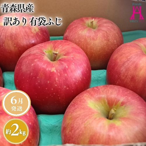 6月 クール便発送【訳あり】家庭用有袋ふじ約2kg【原田青果】 2370707 - 青森県平川市