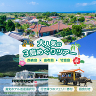 大人気の3島めぐりツアー 西表島・由布島・竹富島を満喫する日帰りツアー マングローブ遊覧＋水牛車＋選べる竹富島での過ごし方＜1日／昼食付＞【 旅行 体験チケット観光 大自然 体験ツアー 観光 沖縄 アクティビティ 】