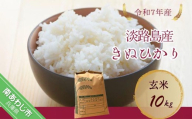 令和7年産新米　淡路島産キヌヒカリ　玄米10㎏