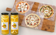 ミシュラン掲載PIZZAプレミアム3種と佐世保オーガニックレモネードシロップの素のセット