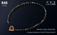 [846YAJIRO]スポーツネックレス 4シリーズ ネックレス GOLD TITA22[BLACK・Lサイズ50センチ]|京都 ヤジロ 有名アスリート愛用 人気[ 磁気ネックレス プロ選手も愛用 おしゃれ 疲労回復 普段の体調管理 睡眠 健康 人気 おすすめ スポーツ アスリート お取り寄せ 通販 送料無料 ふるさと納税 ]