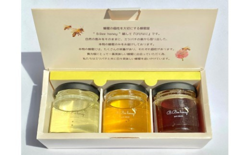 B.Bee.Honey　国産ハチミツ100%　100g×3個セット（菜の花・ヘアリーベッチ・ヤブガラシ） 2374147 - 埼玉県富士見市