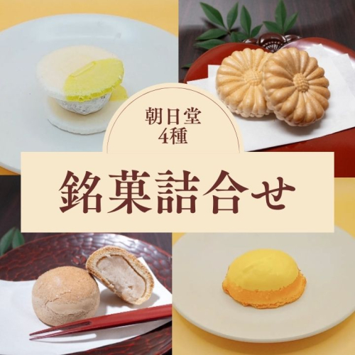 《季節限定》朝日堂 銘菓 4種セット 保存料不使用 お取り寄せ ギフト対応 個包装 和菓子 スイーツ 最中 くり 餡 焼き菓子 人気 詰め合わせ ※離島への配送不可 2374229 - 京都府亀岡市