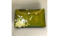 角小皿 マジョ（金箔）グリーン