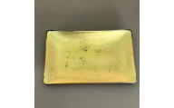 角小皿 箔貼り ゴールド