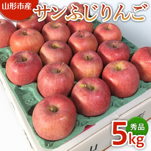 サンふじリンゴ 秀品 5kg (12～18玉) FY25-360 2374963 - 山形県山形市