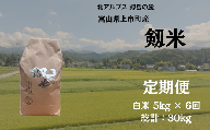 【毎月1回お届け】【定期便】【令和7年産】上市町産コシヒカリ「剱米」（白米）5kg x 6回 計30kg　 [ソムリエH 富山県 上市町 32280254-r6-03】 米 ６ヶ月 6回定期便 定期購入 お米 コメ ご飯 ごはん 白米ご飯 白米ごはん こしひかり