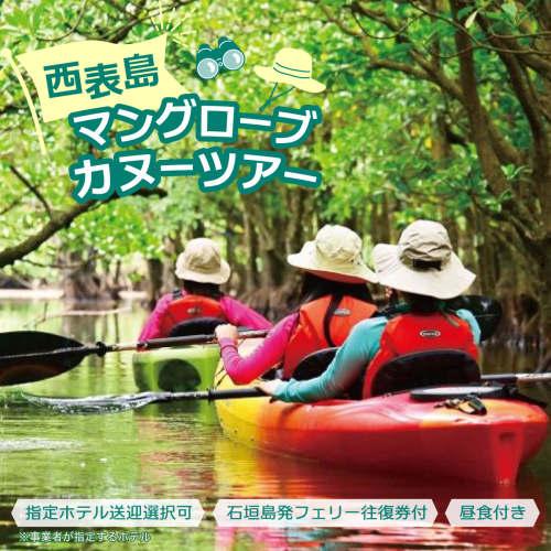 西表島マングローブカヌーツアー　～亜熱帯の自然を半日で満喫　嬉しい昼食付き！＜指定ホテル送迎選択可／石垣島発＞【 旅行 体験チケット観光 大自然 体験ツアー 観光 沖縄 アクティビティ カヌー】071-a007 2376317 - 沖縄県竹富町