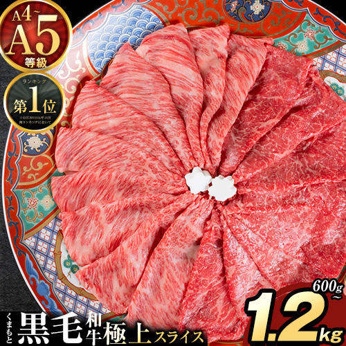 黒毛和牛 A4～A5等級 選べる 食べ比べ 霜降り 赤身 すき焼き しゃぶしゃぶ 極上 スライス 600g 1200g 数量限定 牛肉 冷凍 くまもと黒毛和牛 《7-14日以内に出荷予定(土日祝除く)》 冷凍庫 個別 以内 ブランド牛 1kg 以上 1.2kg 赤身 霜降り 2376704 - 熊本県南阿蘇村