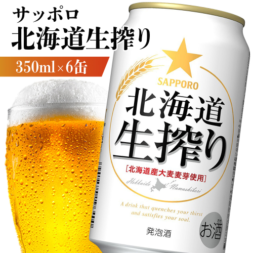 サッポロ 北海道生搾り 350ml×6缶【88013901】 2377753 - 北海道恵庭市