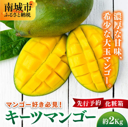 【先行予約】マンゴー好き必見！キーツマンゴー　約2kg  化粧箱 2377959 - 沖縄県南城市