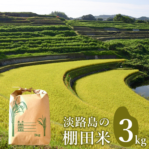 淡路島の棚田米 ３kg　白米 2377991 - 兵庫県淡路市