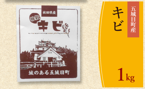 五城目町産 キビ １kg 雑穀 雑穀米 秋田県産 お米 ご飯 ライス 2380436 - 秋田県五城目町