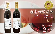 ＜おとべワイン メルロー・ヤマソービニヨン 750ml×各1本セット＞北海道 乙部町 道産 道南 道南ワイン おとべワイン ワイン 赤ワイン 限定 限定品 芳醇 香り