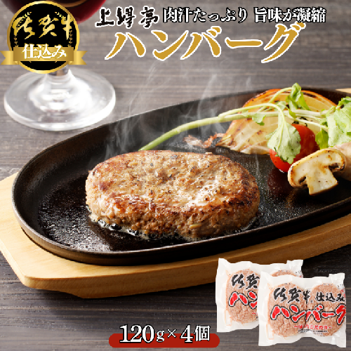 佐賀牛仕込みハンバーグ 4個：A090-029 2382391 - 佐賀県佐賀市