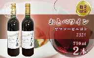 ＜おとべワイン ヤマソービニヨン 750ml×2本セット＞北海道 乙部町 道産 道南 道南ワイン おとべワイン ワイン 赤ワイン 限定 限定品 芳醇 香り