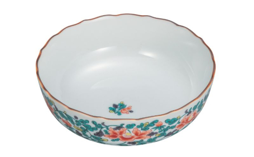 九谷焼 5.8号鉢・牡丹唐草 2383440 - 石川県能美市